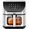 ELSCOOT Heißluftfritteuse 8,5L 1800W LED Touchscreen 10 Funktionen Ant...