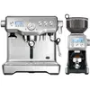 the Dynamic Duo Siebträgermaschine gebürstetes Edelstahlgrau, 2,5 l