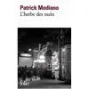 Gallimard, Belletristik, L'herbe des nuits (Französisch, Patrick Modia...