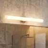 LED-Spiegelleuchte Visagist, Halterung altmessing
