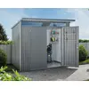 Biohort AvantGarde, Metallschuppen, Doppel, Schuppendach, Dunkelgrau M...