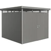 Biohort Highline, Metallschuppen, Einzelbild, Flachdach, Grau, Metall,...