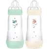 MAM 2 Babyflaschen Easy Start  4 Monate und Mehr Rate 3 (Farbe : Minze...