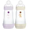 MAM 2 Babyflaschen Easy Start  2 Monate und Mehr Durchfluss 2 (Farbe :...