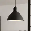 Vintage-Pendelleuchte Priddy, einflammig, schwarz