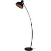 EGLO Stehlampe Jaafra, Lampe Wohnzimmer, Standleuchte gebogen