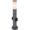 Globo Lighting Außenleuchte Edelstahl anthrazit, 1x E27