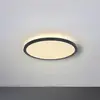 LED-Deckenleuchte Sapana, schwarz, rund, dimmbar