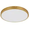 LED Deckenleuchte, Metall, Messing, warmweiß, D 35 cm