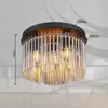 Deckenlampe Gorley, rauch/schwarz, Glas, 32 cm, 5-flg., E14