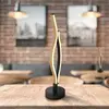 LED-Tischlampe Geronimo, Höhe 47 cm, schwarz/Holzoptik