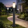RGB LED Stehleuchte, Edelstahl anthrazit H 80 cm