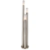 Globo Lighting Außenleuchte Edelstahl, 3x E27 LED