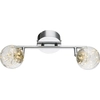 Globo Lighting LED Strahler Metall verchromt, 2x LED