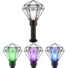 RGB LED Außen Stehlampe, Edelstahl, schwarz, App Steuerung, H 50 cm