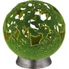 Globo Solarleuchte Metall Silbergrau, 1Xled LED Solarleuchte 0,06W IP4...