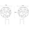 LED-Solarleuchte 36749S Kugel Ø 27 cm, silber, Erdspieß