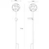 LED-Solar-Erdspießleuchte 36747, Kugel, rostbraun, Metall