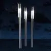 Erdspieß-Solarleuchte Fania aus Edelstahl 3er-Set