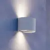 LED-Außenwandlampe Calpino 3, weiß, Breite 14 cm, 2-flg.