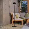 Solar-LED-Terrassenlampe Roccanova-L, schwarz, Höhe 120 cm