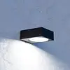 Solar-LED-Außenwandlampe Darfano, schwarz, Breite 14 cm