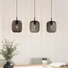 Hängeleuchte Romazzina, schwarz, Länge 90 cm, 3-flg., Metall