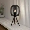 Tischleuchte Romazzina, schwarz, Höhe 44 cm, Metall, E27