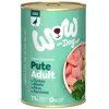 Wow Dog Nassfutter Mit Pute Für Erwachsene Hunde 400g