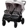 Fillikid Kinderwagen Zwillingswagen Duette grau