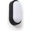 LEDKIA LED-Deckenleuchte 15W Oval für Aussen 85x173 mm IP65 Schwarz 65...