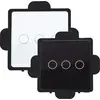 Schalter Touch Dreifach Modern Schwarz