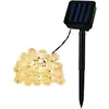 LED-Girlande Solar Aussen 30 Kugeln 5m 5000K Kaltweiß