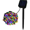 LED-Girlande Solar Aussen Kabel 12m 3000K Warmweiß