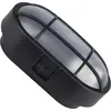 Deckenleuchte Oval für Aussen 220x120 mm  Gitter Schwarz