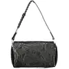 Stilvolle Damenhandtasche Schwarz mit vielseitigen Details und Gurt