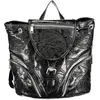 Eleganter Damen Rucksack Schwarz: Praktisch & Stylisch mit Stickerei