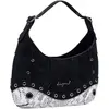 Desigual, Damen, Handtasche, Haiti Snake Patch Hand Bag, Schwarz