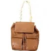 Desigual Mini-Rucksack braun Stickerei Klappe Charms