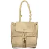 Desigual kleiner Rucksack beige bestickt Klappe Charms