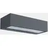 LEDS-C4 LED-Außenwandlampe Nemesis, grau, Breite 19,5 cm