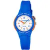 Calypso Kinderuhr analog Quarz mit Licht Silikonband blau K6069/3
