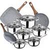 San Ignacio Cassel 18/20 Cm Pk3849 Kochtopfset Mit Pfannen 12 Stücke