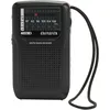 Aiwa RS-33, Tragbar, Analog, AM, FM, 3,5 mm, Schwarz, Drehregler