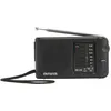 Aiwa RS-44, Tragbar, Analog, AM, FM, 3,5 mm, Schwarz, Drehregler