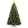 HOMCOM Weihnachtsbaum mit 296 warmweißen LEDs, 230 cm, dekorativer Wei...