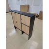 HOMCOM Schmaler Schuhschrank mit 2 Klappfächern, Schrank, Versteckhock...