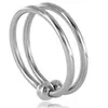 Ringset aus Penis-und Hodenring aus Stahl, Metal Hard 1 ct