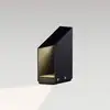 MARSET LED-Sockellampe Domus, Höhe 26 cm, schwarz, Aluminium