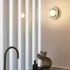 MARSET LED-Außenwandlampe Roc, Ø 14 cm, schwarz/transluzent
